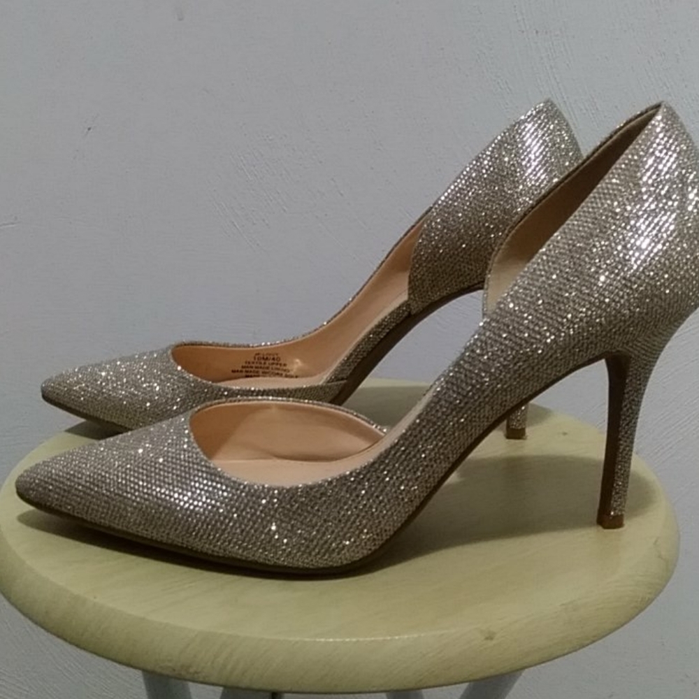 Jessica Simpson D'Orsay Sparkle Heels - 4 inches
